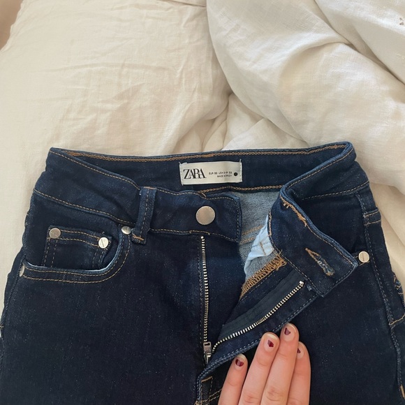 Zara Skinny High Rise Flare Jeans - Picture 4 of 6